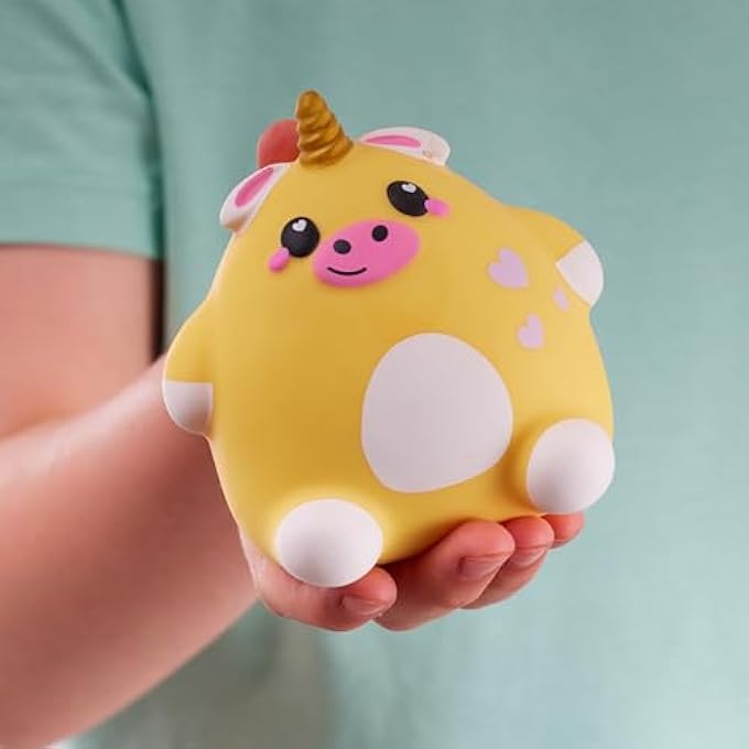 Smooshzees CUTEZEES BUTTERCUP, YELLOW UNICOW, COLLECTABLE CHARACTERS, SUPERSOFT, CUDDLY AND SQUISHY! - Image 4